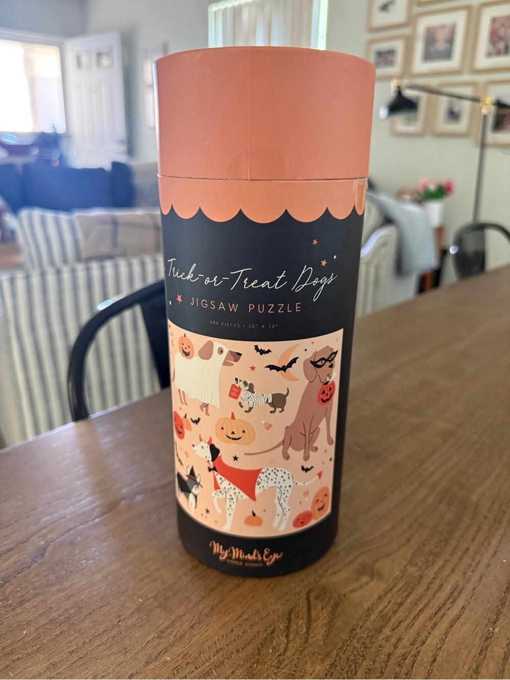 My Mind's Eye Pink 'Trick-or-Treat Dogs' Jigsaw Puzzle